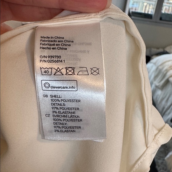 H&M Cream Ruffle Front Blouse - Picture 6 of 7